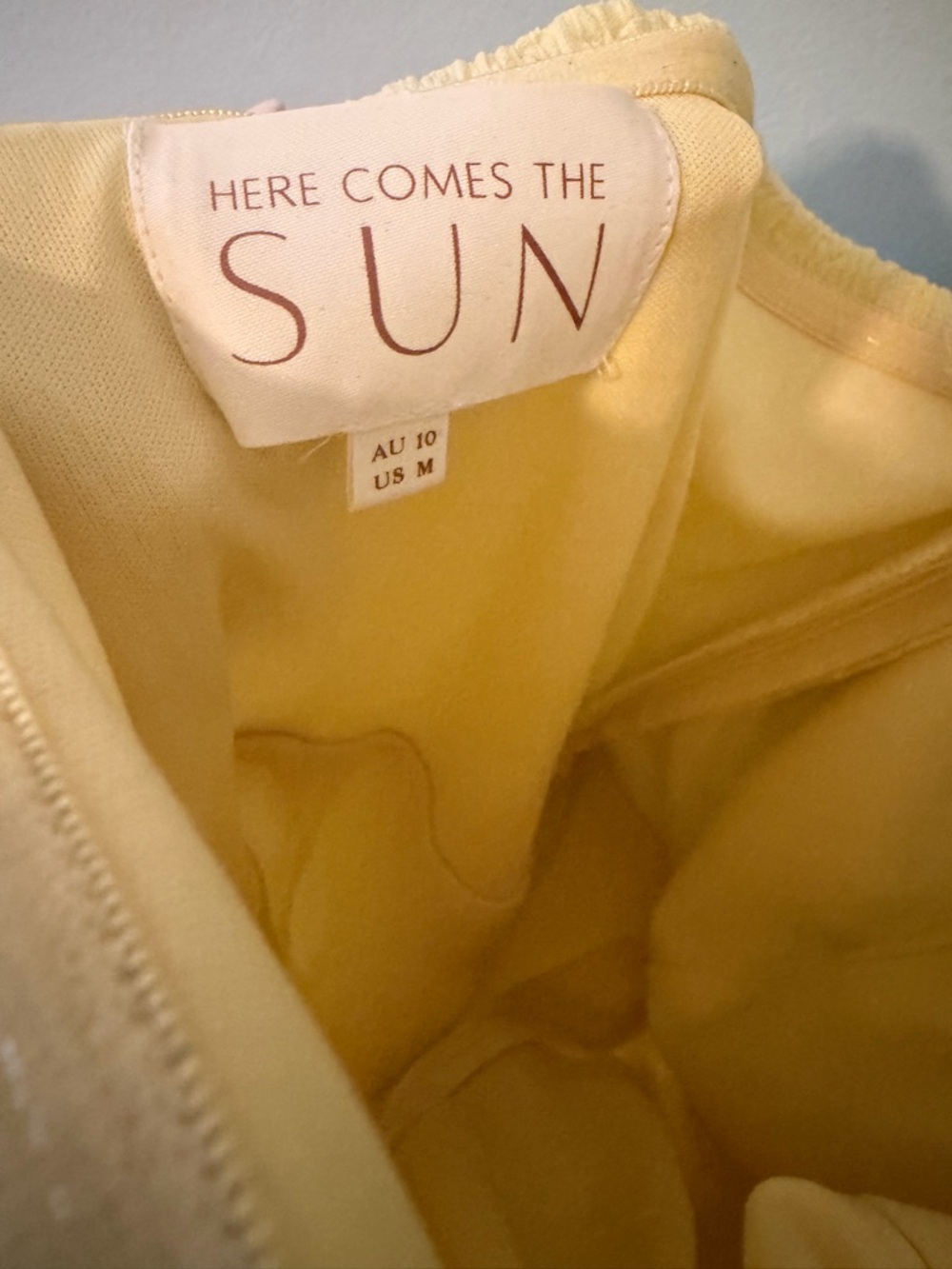 Selfie Leslie Pale Yellow Ruffle Halter Maxi Dress - Picture 6 of 6